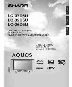 Sharp Flat Panel Television LC 26D5U-page_pdf